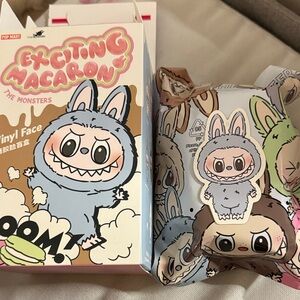 100% Authentic Labubu Open Box - Exciting Macaron (Sea Salt Coconut)